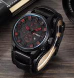 Curren heren horloge, Overige merken, Leer, Staal, Polshorloge