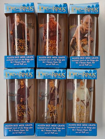 PEPSI Lord of the Rings glazen beschikbaar voor biedingen