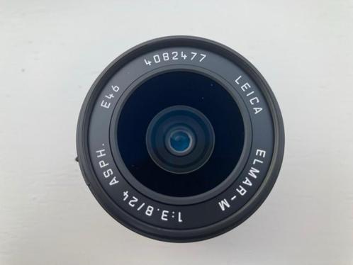 Leica Elmar-M 24mm F/3.8 ASPH '6-bit coding', Audio, Tv en Foto, Fotografie | Lenzen en Objectieven, Zo goed als nieuw, Groothoeklens