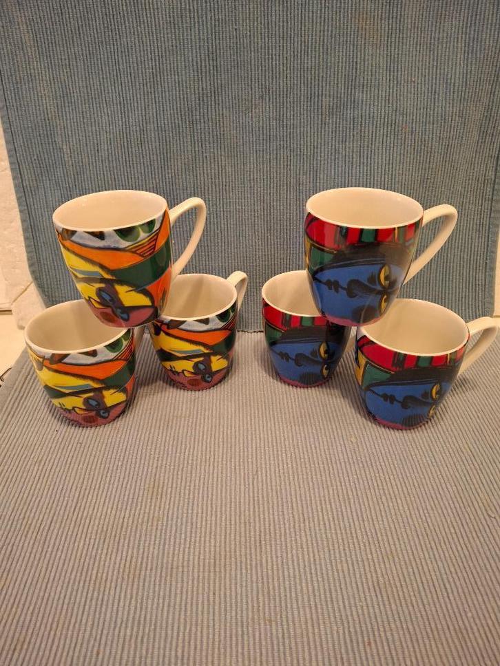 Corneille - 6 mooie senseo mokjes, Antiek en Kunst, Antiek | Servies los, Ophalen of Verzenden