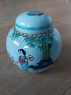 Chinees porseleinen gemberpot met dame en kinderen, Ophalen of Verzenden