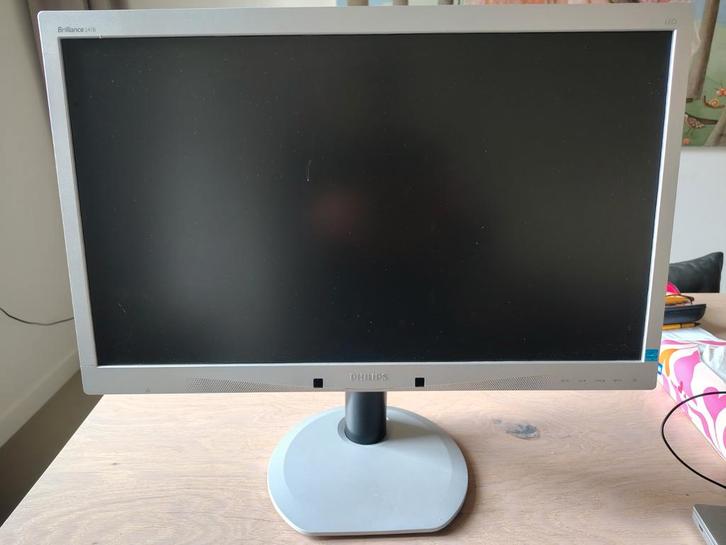 Philips 24 inch Monitor - Nieuwstaat - Kantelbaar, Computers en Software, Monitoren, Zo goed als nieuw, 60 Hz of minder, In hoogte verstelbaar