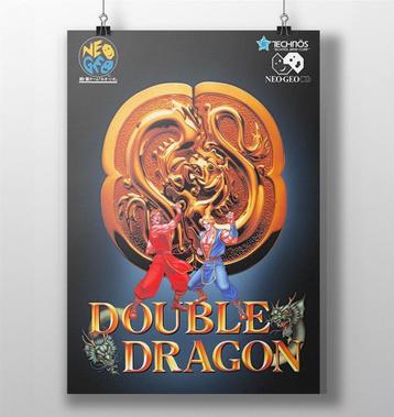 Double Dragon Arcade Poster Neo Geo cd Game Art Print beschikbaar voor biedingen