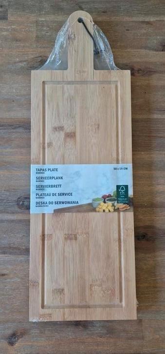 Nieuw bamboe borrel/tapas plank beschikbaar voor biedingen