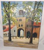 Jan Kelderman: Vispoort te Harderwijk, Antiek en Kunst, Kunst | Schilderijen | Klassiek, Ophalen of Verzenden