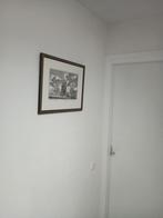 Prent van een 17e eeuwse Hollandse Driemaster in lijst, Ophalen of Verzenden