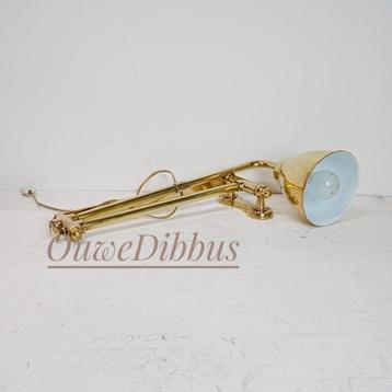 Vintage messing scheeps schaar wandlamp. beschikbaar voor biedingen