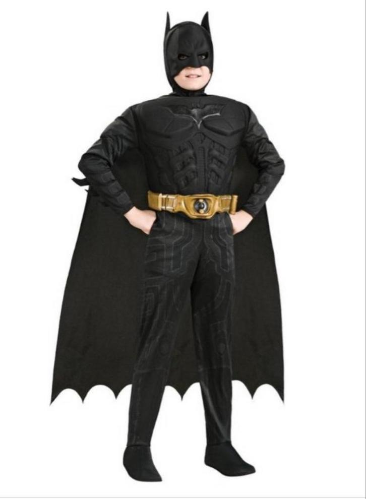 Batman verkleedpak - Maat 116/128, Kinderen en Baby's, Carnavalskleding en Verkleedspullen, Zo goed als nieuw, Jongen, 122 t/m 128