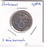 Duitsland 2 reichsmark 1938A, Verzenden, Duitsland, Losse munt, Zilver