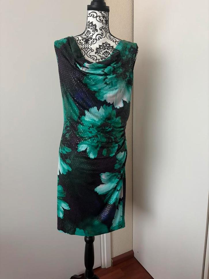 Joseph Ribkoff jurk maat 42/44, Kleding | Dames, Jurken, Zo goed als nieuw, Maat 42/44 (L), Blauw, Knielengte, Verzenden
