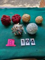 kerstballen glitter papier en stof [b194], Diversen, Ophalen of Verzenden