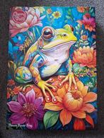 CHERRY PAZZI Puzzel - Flower Power Frog - 1000 Stukjes, Ophalen of Verzenden, 500 t/m 1500 stukjes, Zo goed als nieuw, Legpuzzel