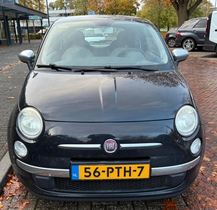 FIAT 500 TWINAIR ZWART METTALIC AIRCO/CARPLAY BJ2011‼️, Auto's, Fiat, Bedrijf, ABS, Airbags, Airconditioning, Alarm, Android Auto