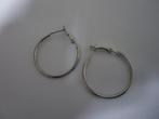 Oorringen 3cm, Verzenden, Nieuw, Zilver, Overige materialen