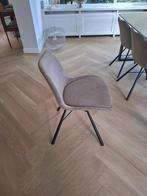 4 of 6 Eetkamerstoelen van Zuiver (model Brent), Huis en Inrichting, Stoelen, Ophalen, Zo goed als nieuw, Metaal, Grijs