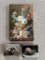 Laque Print: Stillevens bloemen op hout, Ophalen of Verzenden, Nieuw