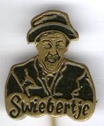 Swiebertje zwart op koper TV figuur speldje ( T_022 ), Verzamelen, Speldjes, Pins en Buttons, Verzenden, Zo goed als nieuw, Figuurtje