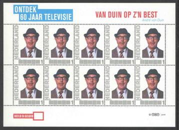 Postzegels Ontdek 60 jaar Televisie: Van Duin op z'n best beschikbaar voor biedingen