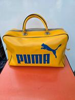 Vintage Sporttas Geel Blauw Jaren 60/70, Ophalen of Verzenden, Zo goed als nieuw, Geel, Overige typen