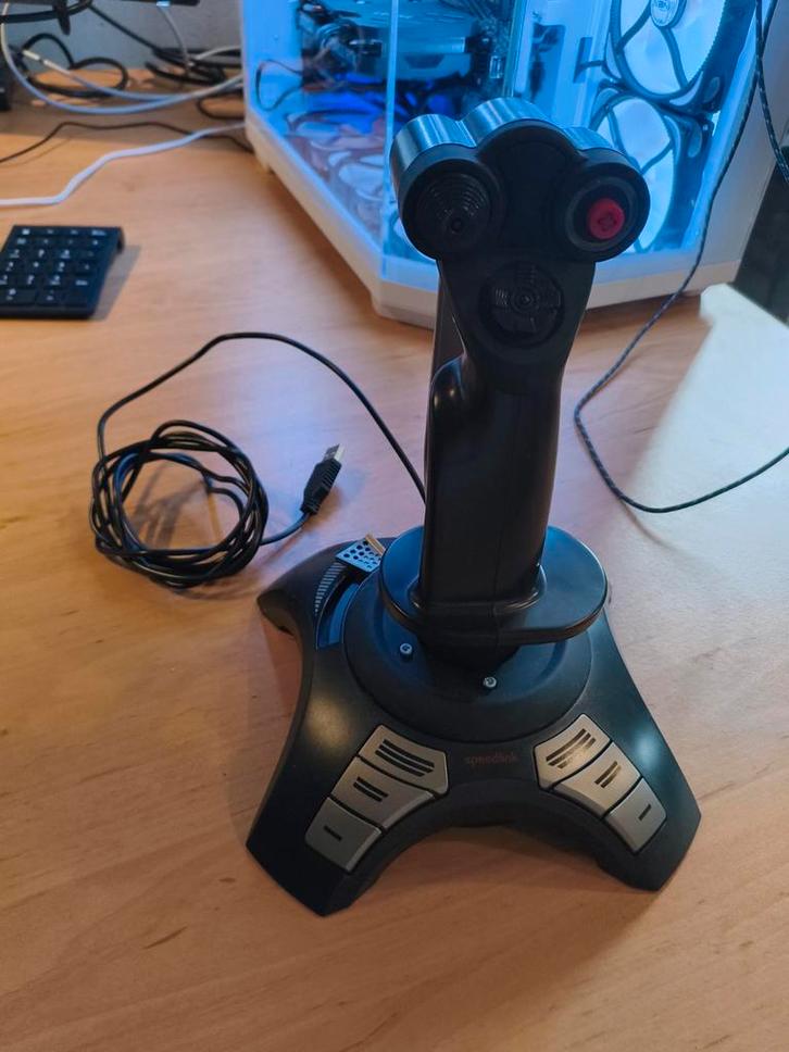 Speedlink Phantom Hawk flight stick/joystick, Computers en Software, Joysticks, Zo goed als nieuw, Ophalen of Verzenden