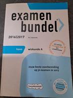 examenbundel 2016 2017 wiskunde A, Ophalen, Gelezen, VWO