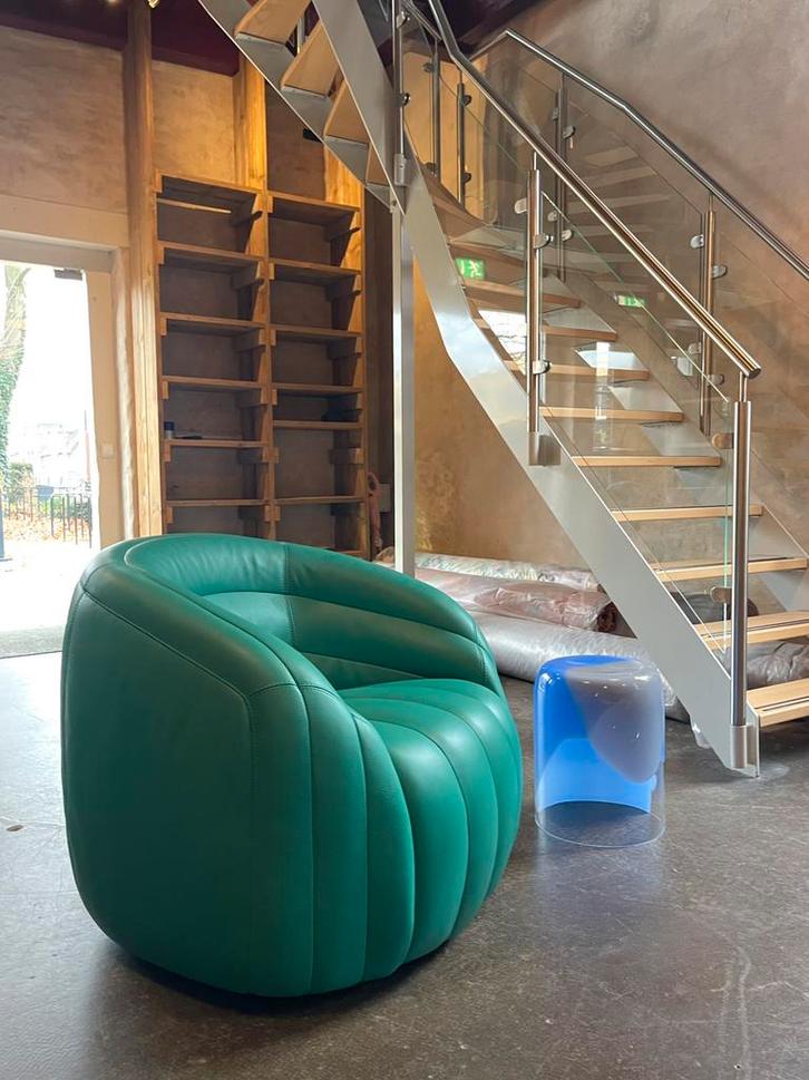 Pode by Leolux fauteuil Balini senso leer NIEUW, Huis en Inrichting, Fauteuils, Nieuw, Leer, 50 tot 75 cm, 75 tot 100 cm, Ophalen