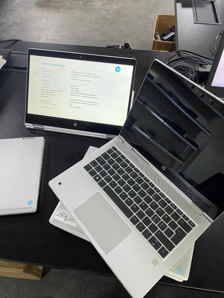 Partij 130x HP Probook X360 435 G8 Ryzen 3 / 8GB / 128GB ssd, Computers en Software, Windows Laptops, Gebruikt, 13 inch, SSD, 2 tot 3 Ghz