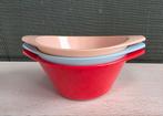 3 vintage Swiss Ornamin plastic kommen schaaltjes, Overige materialen, Gebruikt, Ophalen of Verzenden, Kom(men)
