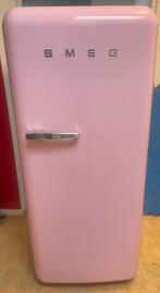 Super Leuke Roze Smeg Koelkast met Vriesvak 147 cm hoog!, Gebruikt, 200 liter of meer, 60 cm of meer, Ophalen of Verzenden