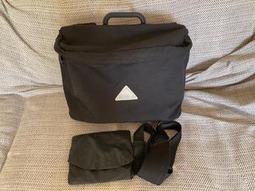 BROMPTON tas / voortas (Zwart) met regenhoes, schouderriem beschikbaar voor biedingen