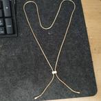 Stalen met goud verguld ketting, Sieraden, Tassen en Uiterlijk, Kettingen, Ophalen of Verzenden, Nieuw, Goud, Overige materialen