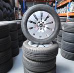 Mercedes C-klasse velgen 16 inch + zomerbanden + tpms 5x112, Gebruikt, Velg(en), 16 inch, Personenwagen