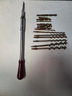 Vintage Schroevendraaier met Boorbitset, Ophalen, Gebruikt