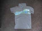Grijs poloshirt korte mouw met opdruk van strepen palmboom, Ophalen of Verzenden, Gebruikt, Jongen, Shirt of Longsleeve