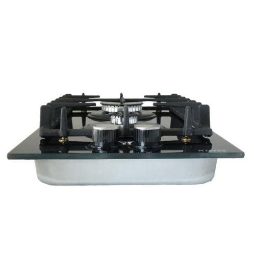 gaskookplaat zwart voor Boot en Caravan, Witgoed en Apparatuur, Kookplaten, Zo goed als nieuw, Inbouw, Gas, 3 kookzones of minder