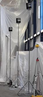 lichtmast bouw incl. HQIT 400 watt, Ophalen, Overige typen, Met statief, Zo goed als nieuw