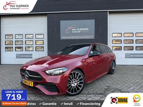 Mercedes C-klasse Estate 200 Hybrid AMG PANORAMADAK BOM VOL, Auto's, Mercedes-Benz, Bedrijf, Te koop, C-Klasse, ABS, Achteruitrijcamera