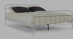 alex 2 persoons stalen bedframe 160x200 wit, Ophalen, Gebruikt, Wit, Tweepersoons