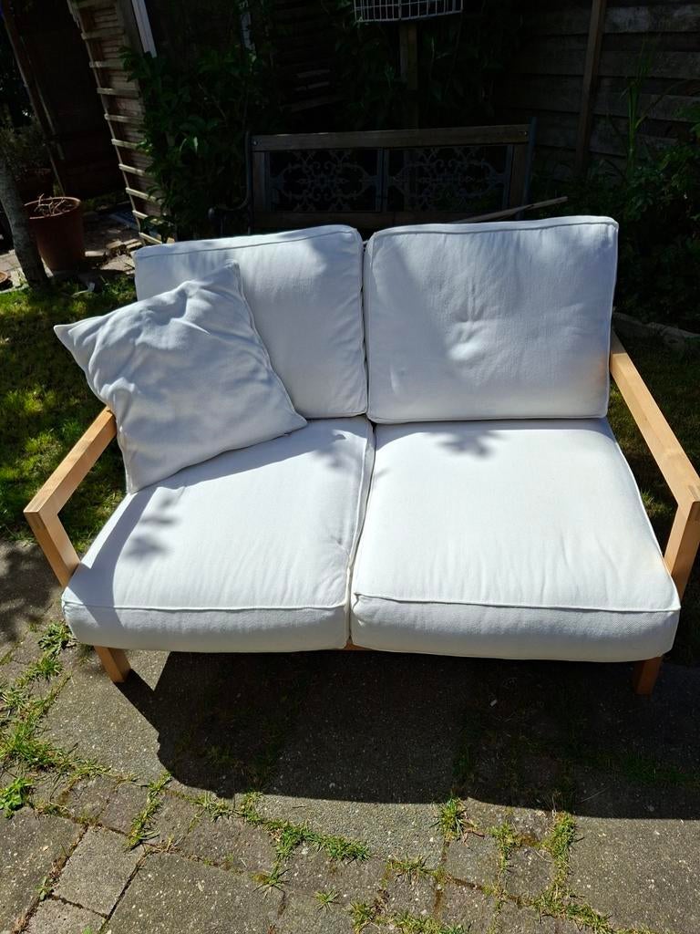 Tweepersoonsbank hout Ikea Lillberg, Modern, Scandinavisch, 150 tot 200 cm, Tweepersoons, 75 tot 100 cm