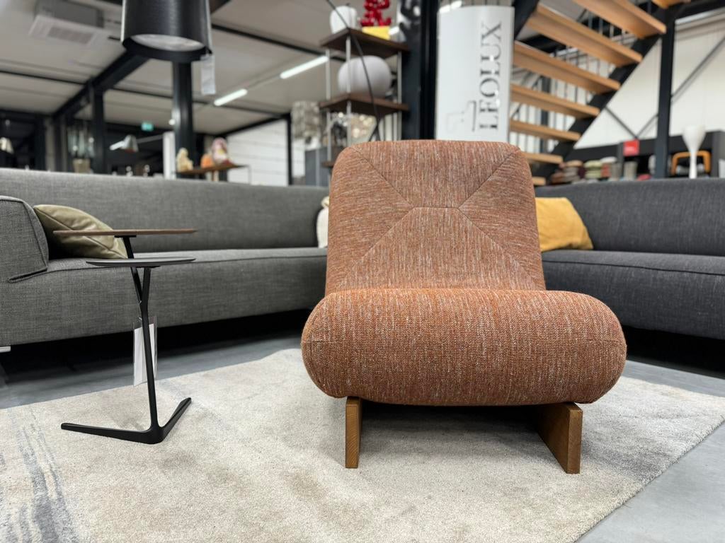 Nieuw Label Bean fauteuil Terra stof Design stoel Hout, Nieuw, 75 tot 100 cm, Ophalen of Verzenden, Stof