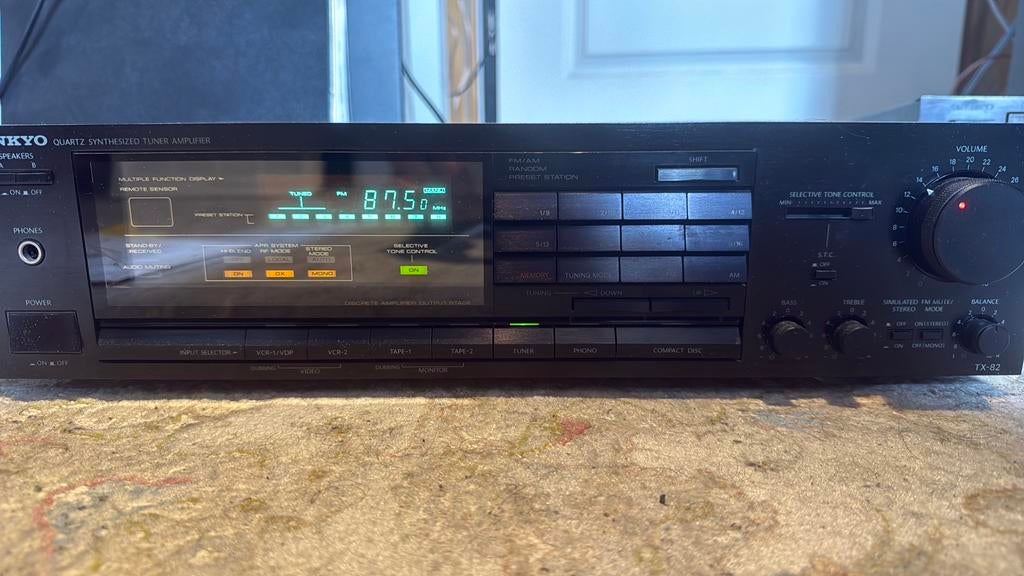 Onkyo receicer TX-82, Audio, Tv en Foto, Versterkers en Receivers, Ophalen, Gebruikt, 120 watt of meer, Onkyo