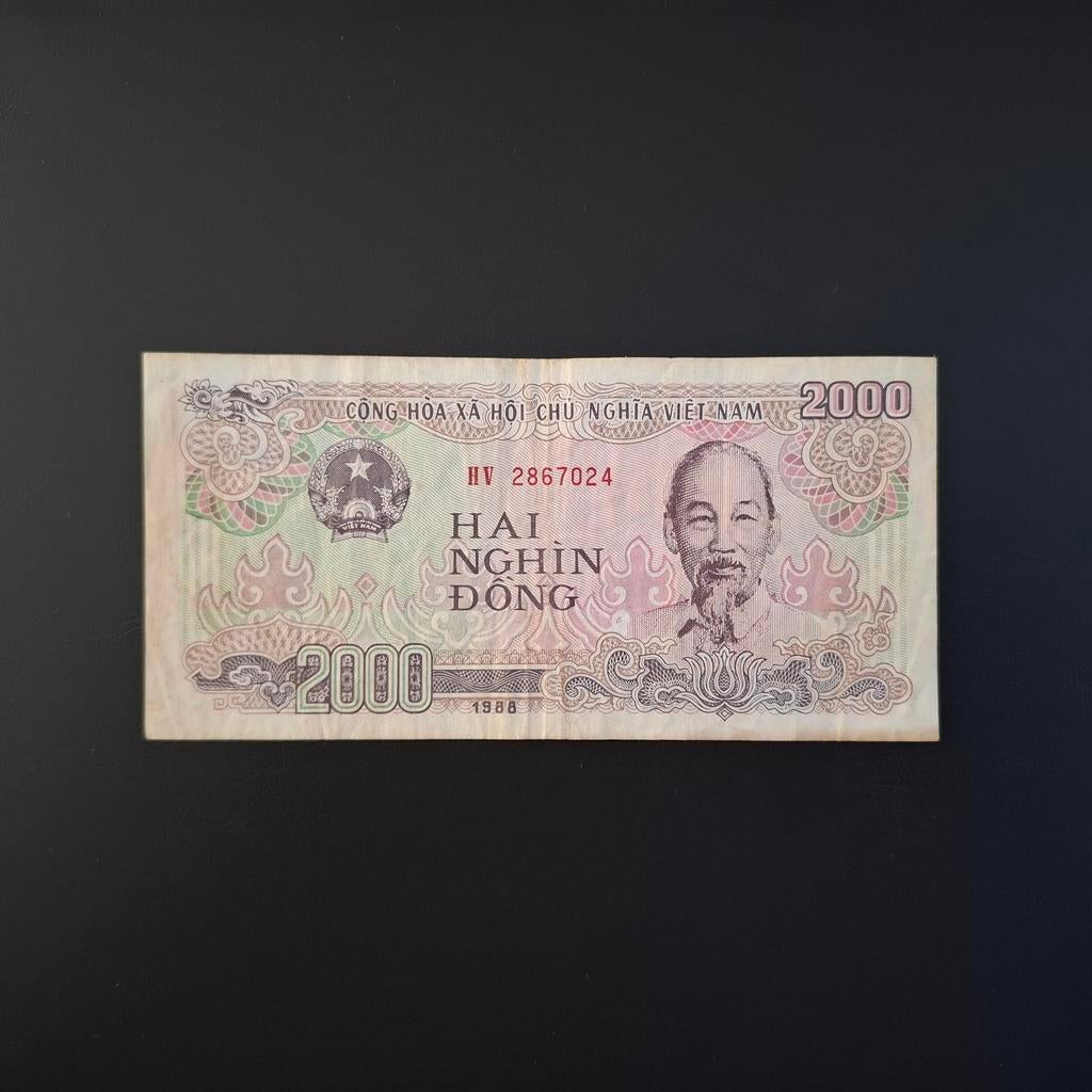 2000 dong Vietnam #026, Verzenden, Zuidoost-Azië, Los biljet