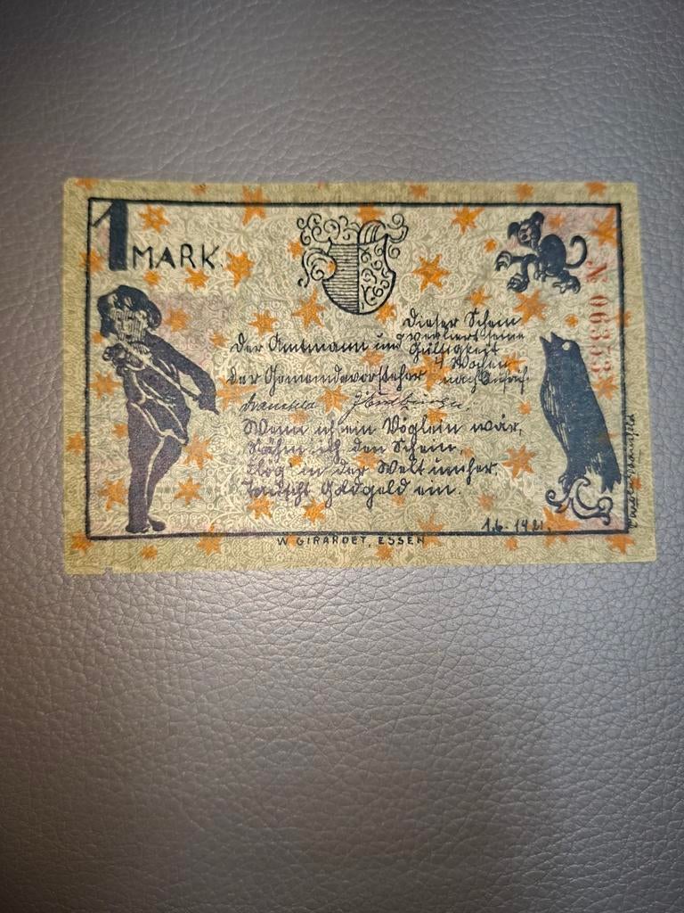 Duits Notgeld Ennigerloh Noodgeld, Postzegels en Munten, Bankbiljetten | Europa | Niet-Eurobiljetten, Ophalen of Verzenden, Duitsland