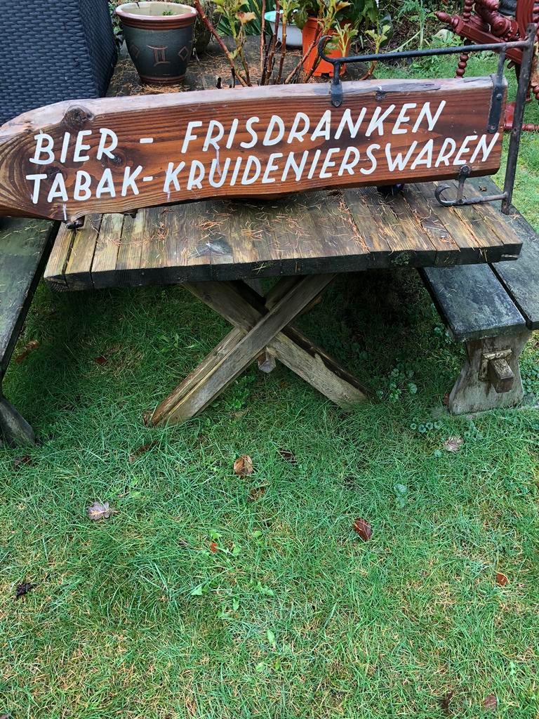 Smeedijzeren  uithangbord, Antiek en Kunst, Curiosa en Brocante, Ophalen
