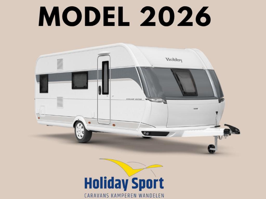 Hobby Excellent Edition 545 KMF Model 2026, Caravans en Kamperen, Caravans, Hobby, Overige typen, Schokbreker, Bedrijf