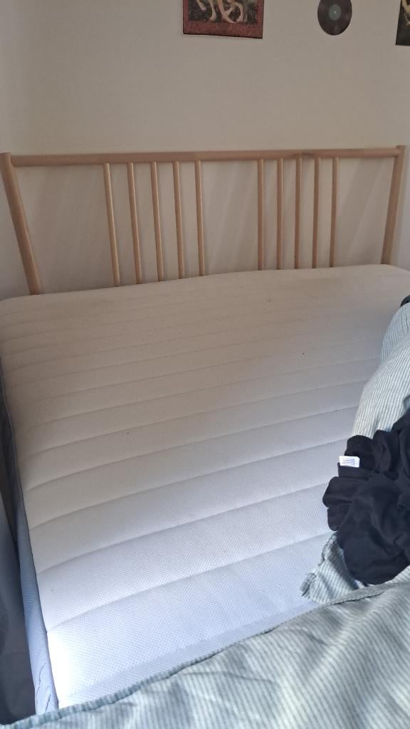 Bed, Huis en Inrichting, Slaapkamer | Matrassen en Bedbodems, Ophalen, Eenpersoons, 190 cm of minder, Matras