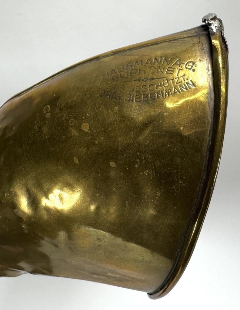 1417. Lot koper en messing - Hausmann gehoorhoorn, Ophalen of Verzenden