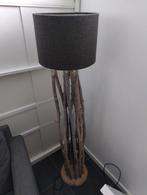 Takkenlamp met donkergrijze lampenkap 134 cm hoog, Huis en Inrichting, Lampen | Vloerlampen, Ophalen, Gebruikt, 100 tot 150 cm