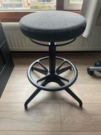 Ikea Lidkullen zit/sta kruk, Huis en Inrichting, Krukjes, Ophalen, In hoogte verstelbaar, Zo goed als nieuw, Staal