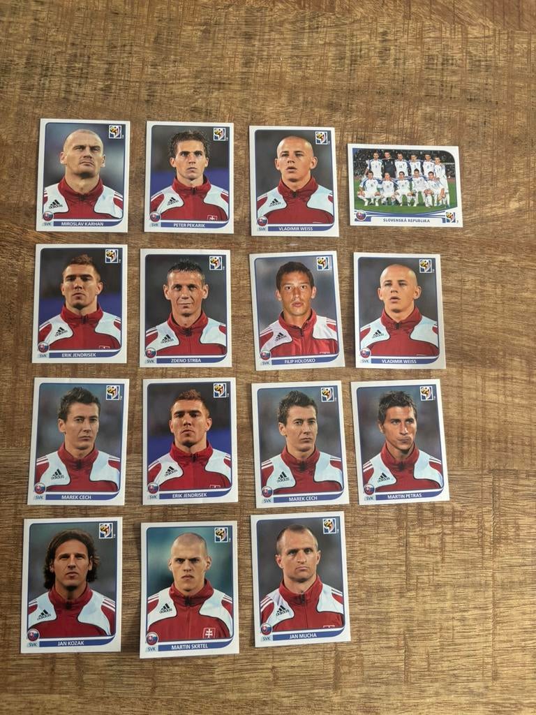 Panini WK 2010 Slowakije Stickers, Verzamelen, Ophalen of Verzenden, Zo goed als nieuw, Buitenlandse clubs, Poster, Plaatje of Sticker